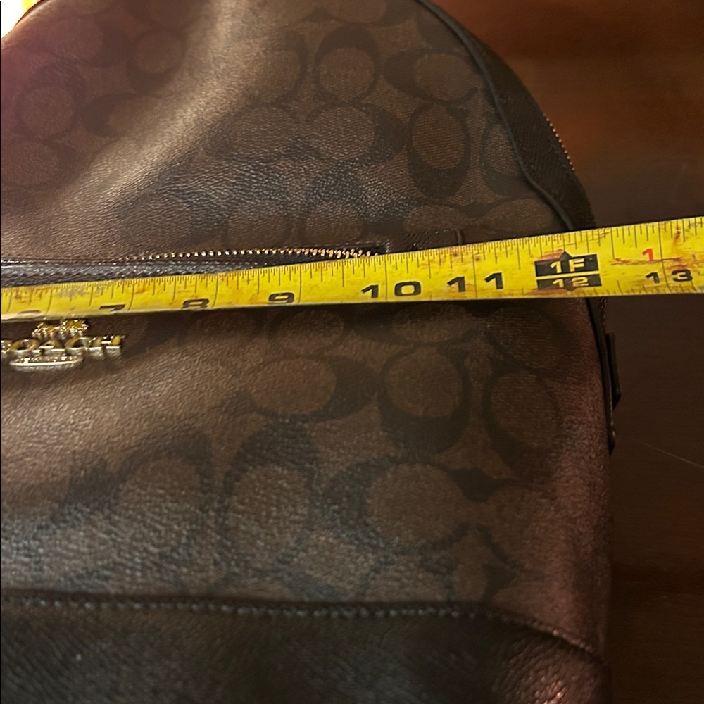 Coach Signature Black and Brown Backpack - Picture 14 of 15